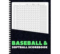 Baseball and Softball Scorebook: All-in-One Scorekeeper Notebook for Coaches, Players & Teams | Track Player Stats, Lineups & Game Details | 8.5" x 11" | 100+ Pages