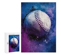 Baseball Art Print Puzzle 300 Pièces Educa Jouet en Bois Cadeau Unique Décoration Intérieure Jeu Éducatif Challenge Toy Adultes Et Enfants À Partir De 14 Ans 300 PCS