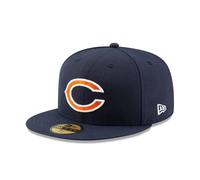 New Era Baseball Cap Bonnet pour Adulte NFL Chicago Bears on Field 59 Fifty Fitted Bleu Bleu/Blanc 7 1/8
