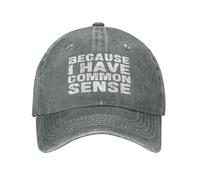 Baseball Cap Parce Que J'Ai du Bon Sens Pas Facile À Déformer Denim Casquette pour Rétro Sun Hat pour Plein Air Activités Extérieur