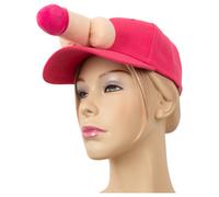 Baseball cap pénis - accessoire fun - rose