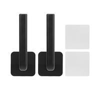 Baseball Cap Rack Adhesive Drilling Free Wall Mounted Hat Hangers Strong Hold Space Saving Cap Storage Organizer for Closet Bedroom Office Black 2 Pack