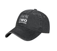 Baseball Casquette Tu Ne Peux Pas Me Faire Peur, J'Ai 2 Filles Classique Baseball Casquette Visiere pour Sports Course Festivals