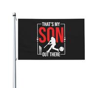 Baseball, C'Est Mon Fils Là-Bas Drapeau Décoratif Drapeau De Jardin Résistant Aux Intempéries Garden Flag Pour Mur Jardin Maison 3X5Ft