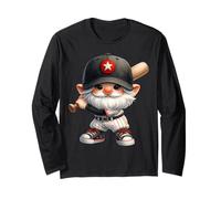 Baseball Dad Gnome With Baseball Bat For Grandpa Life Manche Longue