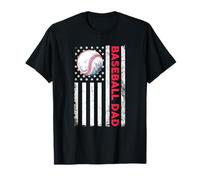 Baseball DAD USA Drapeau américain patriotique Papa fête des pères T-Shirt