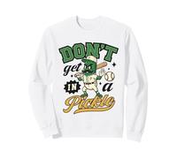Baseball Don't Get in A Pickle Jeu de Mots de Softball Mignon Sweatshirt