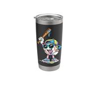 Baseball Drip Ice Cream Dripping Funny Game Day Boys Kids Gobelet isotherme en acier inoxydable double paroi