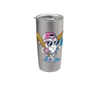 Baseball Drip Ice Cream Dripping Funny Player Game Day Boys Gobelet isotherme en acier inoxydable double paroi