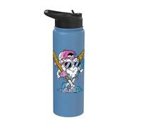Baseball Drip Ice Cream Dripping Funny Player Game Day Boys Stainless Steel Insulated Water Bottle