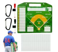 Baseball DuGout Board Magnets, Magnetic Softball Board pour abri - Scasso de baseball sec - Outils de coaching de softball réutilisables, outils de coaching avec 2 crochets pour la préparation