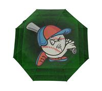 Baseball en Colère Parapluie Pliant Ouverture et Fermeture Automatique Protection UV Parapluies Pliant Coupe-Vent Ultra-léger pour Voyager Plage Femmes Enfants Fille