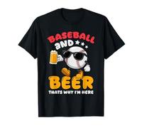 Baseball et bière, C'est Pourquoi Je suis Ici Conception de Jeu Amusante T-Shirt