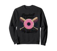 Baseball Et Donuts Mes Deux Amours Sweatshirt