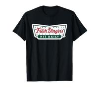 Baseball Fresh Dingers Retro Logo Hit Daily Parodie T-Shirt