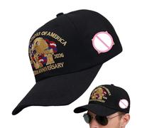 Baseball Hat - Adjustable Embroidery Eagle Headwear, Patriotic Sun Protection Cotton Cap with Detailed Animal Stitching, Holiday Apparel, Outdoor Performance Gear for Golf Running Travel Hiking Picnic