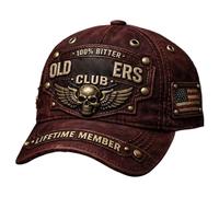 Baseball Hats Men, Adjustable Distressed Breathable Headwear for Sun Protection, Classic Lightweight Cotton Hat with Curved Brim, Casual Outdoor Sports Cap, Travel Running Summer Beach Fishing Cycling