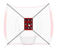 Baseball Hitting Net, Softball Fielding Rebounder, Pitching Strike Zone Target, Batting Practice Aid Training for Accuracy and Power, Backyard, Field, Garage, Gym, School, Park, 27.56x19.29 inches