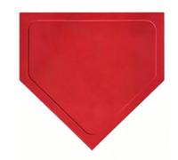Baseball Home Plate, Low Profile Rubber Design (Rouge)