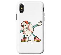 Baseball Ice Cream Drip Dabbing Funny Baseball Lover Coque pour iPhone X/XS