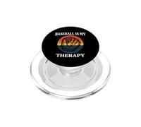 Baseball is My Therapy Vintage Retro Glove Player PopSockets PopGrip pour MagSafe