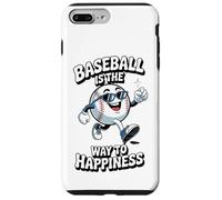 Baseball Is the Way to Happiness Swing, Smile, Repeat Coque pour iPhone 7 Plus/8 Plus