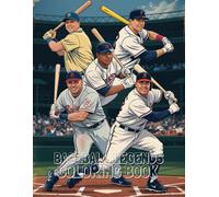 Baseball Legends Coloring Book: Action-Packed Scenes for All Ages: Step Up to the Plate with Dynamic Baseball Art, Ballpark Fun, and Classic Game Moments to Color