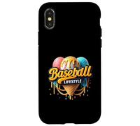Baseball Lifestyle 101 Crème glacée pour Jeunes Coque pour iPhone X/XS