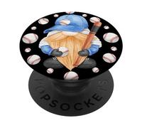 Baseball Lover Grandpa for Kids Coach and Dad Unique Gnomie PopSockets PopGrip Adhésif