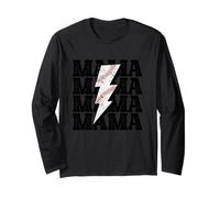 Baseball Mama Foulard Foudre Vieilli pour Femme fête des mères Manche Longue