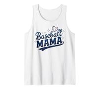 Baseball Mama Galaxy Script Heart Design Sports Mom Love Débardeur