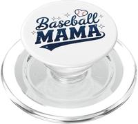Baseball Mama Galaxy Script Heart Design Sports Mom Love PopSockets PopGrip pour MagSafe