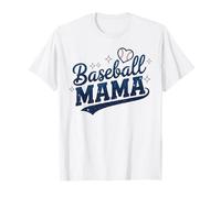 Baseball Mama Galaxy Script Heart Design Sports Mom Love T-Shirt