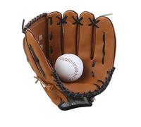 Baseball Mitt - PU Leather Fielding Glove | Thickened Cushion Palm, Adjustable Wrist Strap, Soft Catch Training Gear, Pitcher Catcher Practice Equipment for Youth Teens Adults, Outdoor Sport Supply