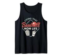 Baseball Mom Dugout Life Day Game Day Support Team Spirit Débardeur