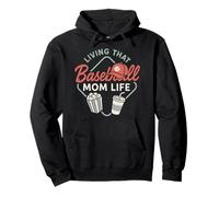 Baseball Mom Dugout Life Day Game Day Support Team Spirit Sweat à Capuche