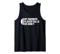 Baseball Mom Ma joueuse préférée m'appelle Maman Débardeur