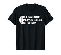 Baseball Mom Ma joueuse préférée m'appelle Maman T-Shirt
