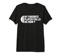Baseball Mom Ma joueuse préférée m'appelle Maman T-Shirt Haut de Gamme
