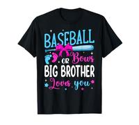 Baseball or Bows Big Brother Loves You Révélation drôle de genre T-Shirt