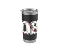 BASEBALL Player #02 Jersey Back No 02 Sports Pit Ball Gobelet isotherme en acier inoxydable double paroi
