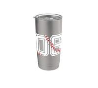 BASEBALL Player #06 Jersey Back No 06 Sports Pit Ball Gobelet isotherme en acier inoxydable double paroi