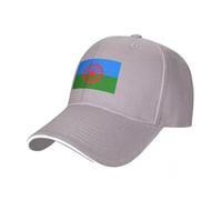 Baseball pour Homme Et Femme, Casquette De Baseball avec Drapeau Gitan Drapeau, Casquette De Baseballs,Polyester De Sport, Décontractée, Style Polo Classique