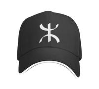 Baseball pour Homme Et Femme, Casquette De Baseball avec Tifinag Berbère Drapeau, Casquette De Baseballs,Polyester De Sport, Décontractée, Style Polo Classique