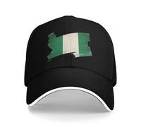 Baseball pour Homme Et Femme Nigeria Drapeau National Casquette De Baseball Casquette De Baseballs Polyester De Sport Décontractée Style Polo Classique