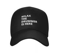 Baseball Pour Hommes Et Femmes Détendez-Vous Le Batteur Est Ici Pour Les Batteurs Joueurs Et Bassistes Musiciens En Tant Percussion Batteurs Casquettes De Baseball Chapeaux Étudiant Adulte Chapeau
