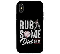 Baseball Rub Some Dirt on It Citations Humoristiques Coque pour iPhone X/XS