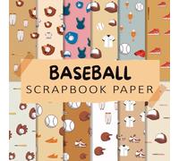Baseball Scrapbook Paper: Double Sided 8.5"x 8.5" Decorative Craft Paper for Card Making, Decoupage, Origami, and Various Crafting Projects