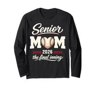 Baseball Senior Mom 2026 Final Inning Senior Mama Manche Longue