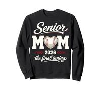 Baseball Senior Mom 2026 Final Inning Senior Mama Sweatshirt